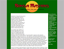 Tablet Screenshot of bonsaimasters.com